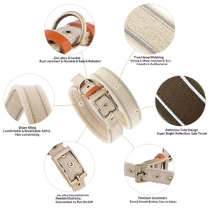 Trendige Stile Weiches Fleece-Futter Langlebige Metall-Gürtelschnalle Hunde-Halsband - Product Image 2