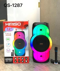 Qs-1287 Fabricante Chino Nuevo Altavoz Subwoofer de 12 Pulgadas P.m.p.o de 3000w de Gran Potencia para Karaoke y Fiestas con Micrófono Inalámbrico - Product Image 1