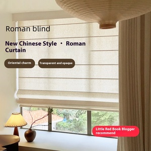 Persianas romanas personalizadas, cortina ajustable eléctrica transparente francesa para sala de estar, salón de té, persianas enrollables B & B - Product Image 5