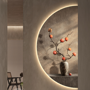 Peinture Lumineuse LED Décorative <span class=keywords><strong>Paysage</strong></span> <span class=keywords><strong>Chinois</strong></span> Plantes Nature Morte Art Mural Lumineux Suspendu - Product Image 5