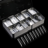 Puntas de Uñas Postizas de Gel Suave XS OEM de Cobertura Completa Transparentes Stiletto Largas Cuadradas Cortas de Gel X para Dedos