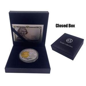 Moneta Commemorativa Personalizzata da 40mm di Copernico Placcata in Oro e Argento per Collezione di Artigianato Metallico - Product Image 6
