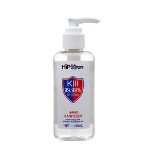 Wholesale bulk 135ml antibacterial hand sanitizer gel hand wash cleaning alcohol free disinfection hand sanitizer gel