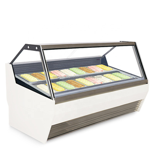 Vitrine réfrigérée panoramique pour pâtisseries et desserts, idéale pour la conservation des aliments frais et la présentation en magasin. - Product Image 5