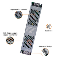 Alimentation de pilote de LED 400W 33.3A 16.6A AC DC12V 24V Alimentation 60W 100W 150W 200W 300W Transformateur d'alimentation à découpage