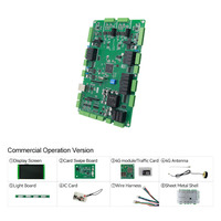 Placa base para cargador de vehículos eléctricos de doble pistola de CC de 80-480kW, OCPP 1.6J/2.0.1 GB/T 27930, módulo LCD, solar, expandible, OEM