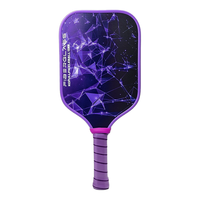 Raquette de pickleball en fibre de verre durable de 16 mm, légère, avec sac de transport en polyester écologique pour débutants, multi-usages