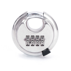 4 chữ số kết hợp khóa đĩa ổ khóa với thép cứng còng ngoài trời Combo khóa cho ngoài trời cổng nhà kho, đơn vị lưu trữ - Product Image 1
