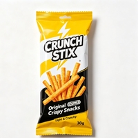 Sachet personnalisé imprimé 30g pour snacks, scellé au dos, en plastique, qualité alimentaire, anti-humidité, pour friandises croustillantes et frites