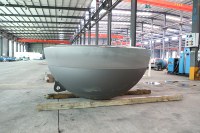Tête de réservoir hémisphérique en acier inoxydable conforme à la norme ASTM, bord biseauté, surface patinée pour la fabrication de récipients sous pression JoTon JT-HHA