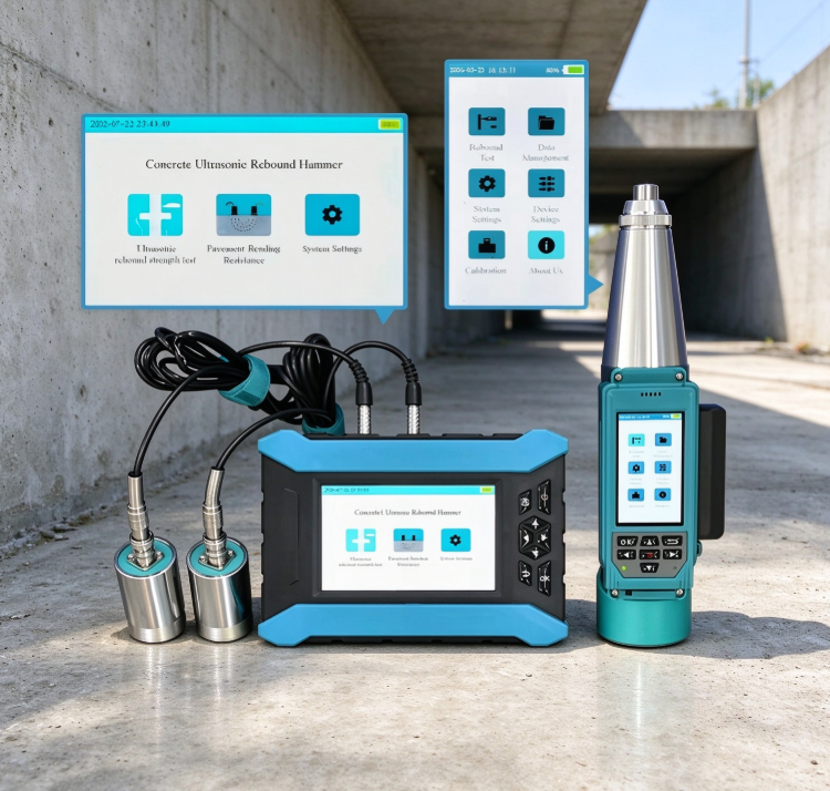 U210 Key GTJ-U210 Ultrasonic Concrete Hammer Ultrasonic-Rebound Combined Method ...