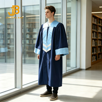 Robe de chœur unisexe Crescendo bleu ciel avec étole en satin – Robes de luxe pour église, école et spectacles