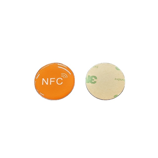 RFID Tag Sticker Ntag213 215 216 NFC Coin Tag Anti-Metal Label on Metal Tag 13.56MHz Frequency