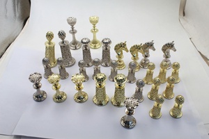 Personalizado de lujo <span class=keywords><strong>3D</strong></span> Metal viaje estatuilla pieza de <span class=keywords><strong>ajedrez</strong></span> Set Decoración - Product Image 5