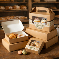Emballages personnalisés pour pâtisseries, gâteaux, beignets, cupcakes, boîtes à bento avec fenêtre HONPAK