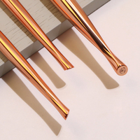 Ensemble de pinceaux de maquillage or rose en galvanoplastie 8/10/15/30 pièces haut de gamme contour de poudre végétalienne fond de teint liquide plat pinceaux de maquillage