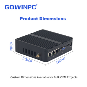 คอมพิวเตอร์อุตสาหกรรมไร้พัดลม พร้อมซีพียู Intel N100 พอร์ต Gigabit LAN 3 ช่อง พอร์ต RS232 2 ช่อง พอร์ต RS485 2 ช่อง แรม 16GB รองรับอุณหภูมิสูง - Product Image 1