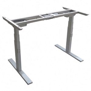 Certified Electric Steel Sit Stand <b>Desk</b> with Dual Motors & 3 Lifting Columns Adjustable Height 5-Year Warranty - Product Image 2