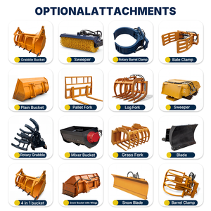 Мини-погрузчик LUYU 2.2-2.5 тонны, высококачественный китайский фронтальный мини-погрузчик на дизельном топливе из Китая - Product Image 4