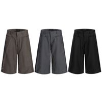 Shorts de costume amples et surdimensionnés 11KN, coupe décontractée, avec poches discrètes, vente en gros directe usine