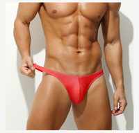 Sous-vêtements sexy pour hommes, caleçons triangulaires respirants de couleur unie, taille basse, poche U-convexe grande capacité