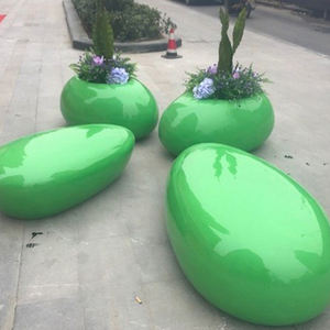 Y489 Arte único Gota de agua Cobblestone silla de jardín maceta taburete Muebles decorativos especiales Sillas de descanso al aire libre modernas - Product Image 3