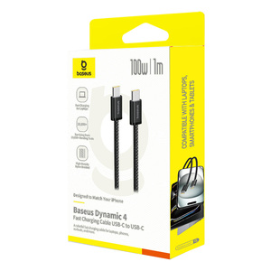 Cable de datos de carga rápida Ba <span class=keywords><strong>seus</strong></span> Dynamic 4 de 100W a 1 de 2 a 1 de 2, adecuado para iPhone, tableta, portátil, PD, cable de carga rápida - Product Image 6