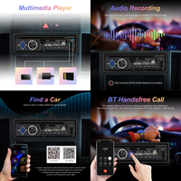 Lecteur DVD/CD de voiture Podofo 1 Din, autoradio MP3, lecteur audio numérique, stéréo 12V, double BT, FM, AM, USB/SD/AUX-IN, OEM, ODM, usine