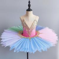Tutu de ballet élégant avec appliques, robe de danse sans manches de haute qualité, haute couture, sur mesure