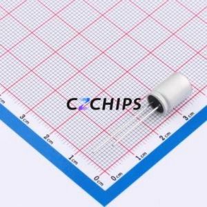 Condensador Sólido CT1C477M0812, Componente de Orificio Pasante (THT), D8xL12mm 470uF 20% 16V 3.69A100kHz - Product Image 2
