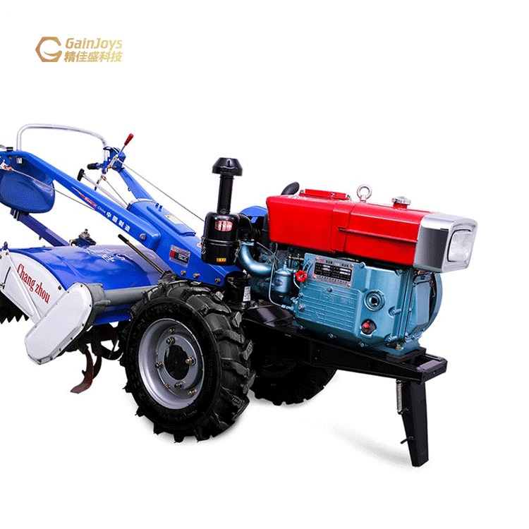 Сельскохозяйственный трактор Gainjoys, шагающий трактор, дизельный двигатель, культиваторы, шагающий трактор