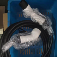 Adaptateur de type 2 à type 2, pistolet à double connecteur standard européen avec câble de 380 m, AC ev 32A, 5.5 V triphasé, iec62196