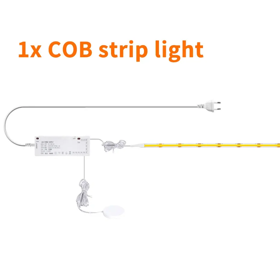 5M 3000K COB *1PCS+Switch+Power supply