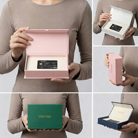 Boîte de luxe en papier texturé pour cartes de membre - Boîte d'emballage pour cartes-cadeaux - Boîte pour cartes de crédit - Boîte pour cartes de fidélité - Boîte d'emballage pour cartes de visite