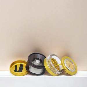 Nuevo Diseño 2024, Molinillo de Hierbas para Relojes de 55 mm y 4 Capas de Aluminio con Cajón, Molinillo de Hierbas para Fumar Tabaco de Alta Calidad al por Mayor - Product Image 4