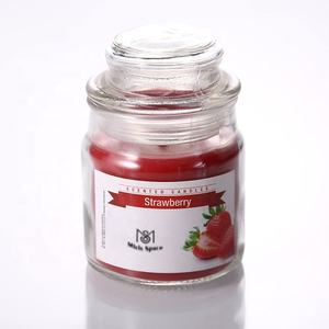 Bougies personnalisées d'usine parfum de maison aromathérapie marque privée en vrac mini pot de <span class=keywords><strong>confiture</strong></span> bougie parfumée en verre avec couvercle - Product Image 4
