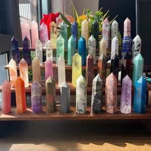 Venta al por mayor a granel Natural Mixed Tower Wand Reiki Healing Mix Material Point Crystal Craft para la decoración - Product Image 2