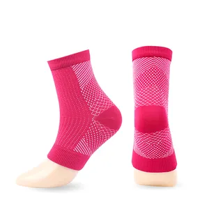 Solid color pressure sheath new arch ankle socks sports plastic foot socks