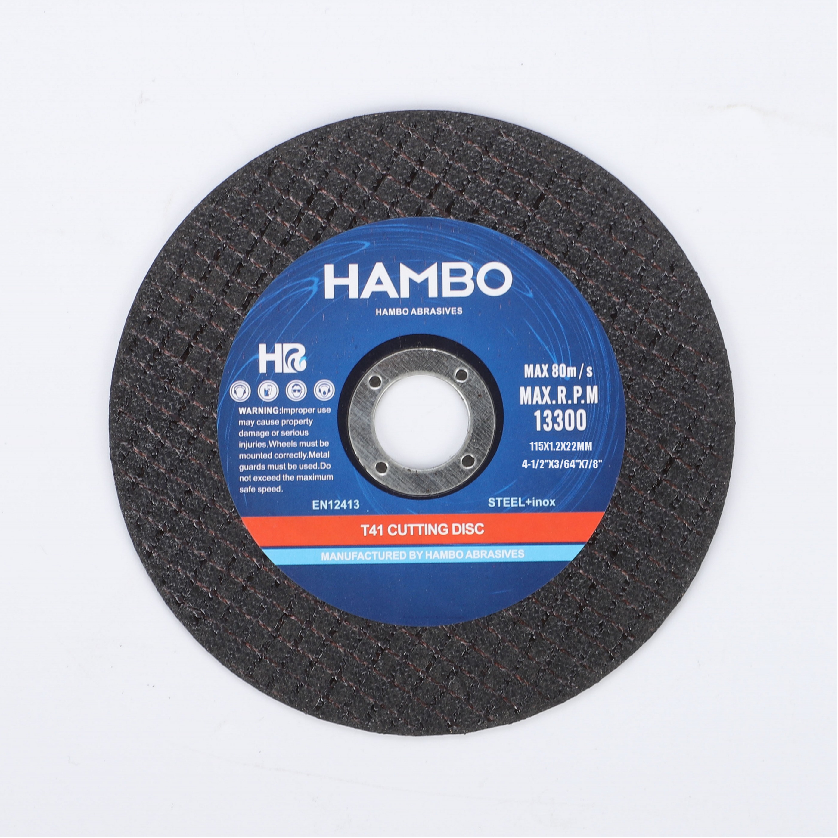 4.5'' 115x1.2x22.2mm Cutting Disc Abrasive Cutting Disc for metal