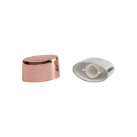 Tube plat en plastique souple de 50ml avec bouchon à vis plaqué or pour la crème solaire de soins de la peau et la sérigraphie d'emballage cosmétique