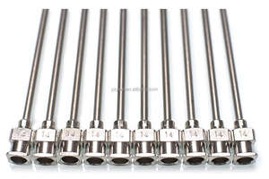 Jarum pengeluaran 14G X 5 inci-ujung tumpul, kunci <span class=keywords><strong>Luer</strong></span>, semua logam (Baja tahan karat) - Product Image 2