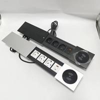 Enchufe de Escritorio Deslizante de Buena Calidad, Enchufe Multimedia para Escritorio de Oficina, Enchufe de Mesa Estándar Europeo para Cocina y Hogar