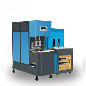 เครื่องเป่าขวดพลาสติก PET กึ่งอัตโนมัติ รุ่น Dassaw DA-23 พร้อมระบบควบคุม PLC ของมิตซูบิชิ และกระบอกสูบโรตารี่ AirTac แบบ 2/4 ช่อง สำหรับขวดขนาด 300/500/1000 มล. - Product Image 1