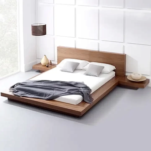 เตียงทาทามิ Jodhpuri Woods สีฮันนี่ พร้อมโครงสร้างไม้จริง ดีไซน์มินิมอล โครงเตียงเตี้ย และห้องนอนที่หรูหรา - Product Image 4