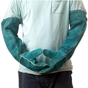 Guantes Protectores de 60 cm, Anti-Mordidas de Mascotas y Anti-Arañazos de Gatos, Guantes Protectores Extra Largos de Piel de Vaca para el Entrenamiento de Perros y Gatos - Product Image 6