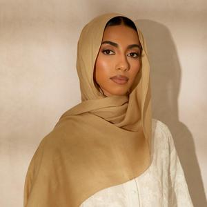 Voile musulman en modal 180*70cm, doux et élégant pour le printemps, personnalisable, respirant, léger, modeste et extensible - Product Image 1
