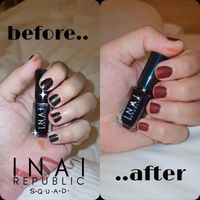 Vernis à ongles au henné vegan à base de plantes, fini mat, halal, rouge bordeaux, 10 ml, en pot de verre cosmétique