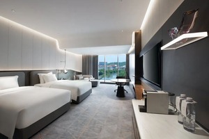 5 Star Hotel Lobby Furniture <b>Set</b> Luxury Reception <b>Desk</b> Guest Seating Area and Coffee Tables Modern Design - Product Image 4