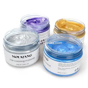 OEM Disposable China Professional Supplier Hair Dye Clay 11 Colors Hair Coloring Wax Cream