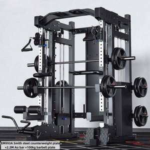 Station de musculation multifonctionnelle professionnelle en plastique ABS durable pour la maison – Machine Smith pour entraînement de force - Product Image 2